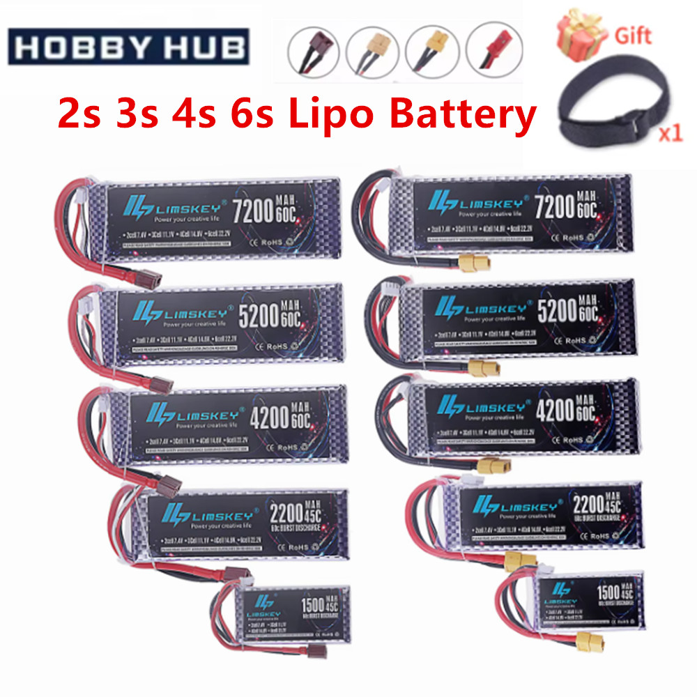 4S Lipo Battery 14.8V 6000Mah - Batteria Lipo 2S 3S 4S 6S