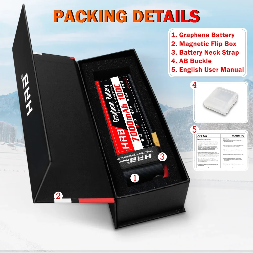 6S Lipo Battery 22.2V 5000Mah - Batteria al grafene 2S 3S 4S