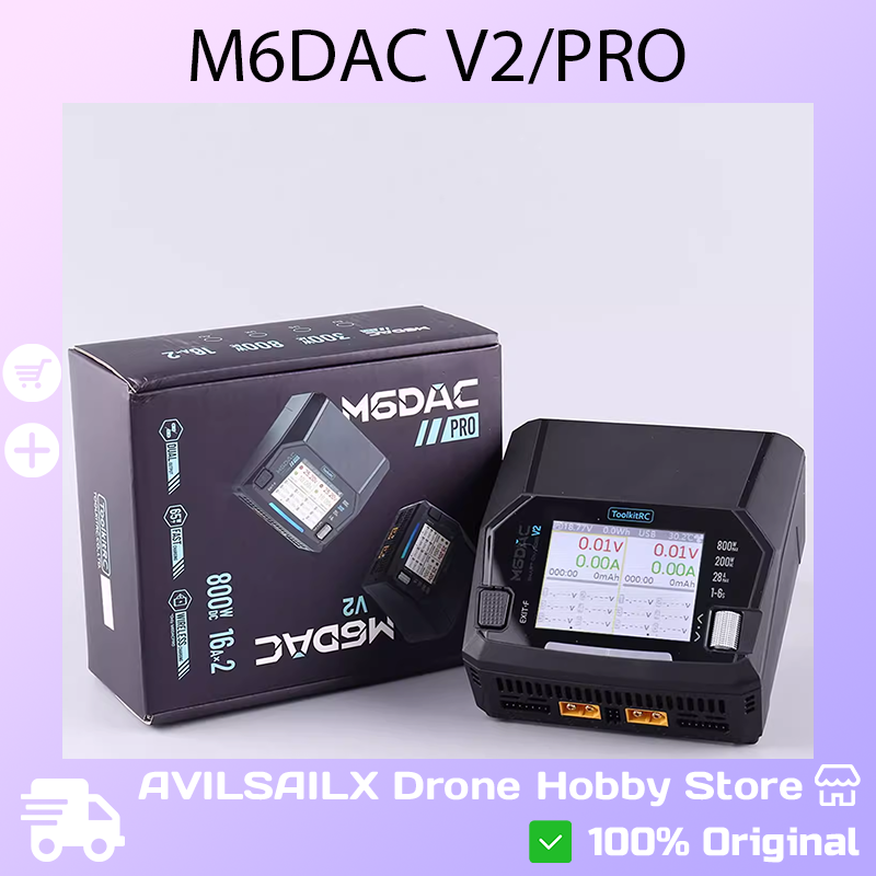 Toolkitrc M6Dac Smart Charger - Caricabatterie Intelligente a Doppio Canale ToolkitRC