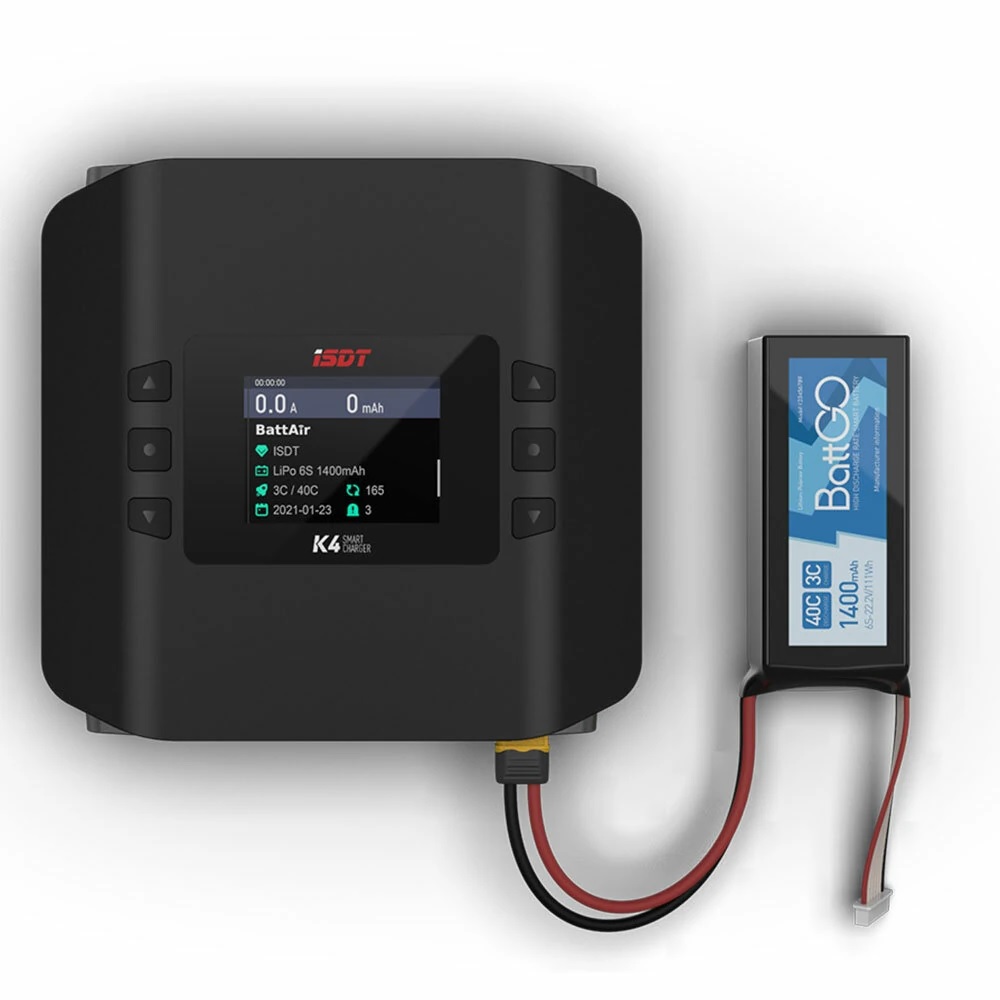 Caricabatterie intelligente a  - Isdt K4 Dual Lipo Charger recensione e prezzo