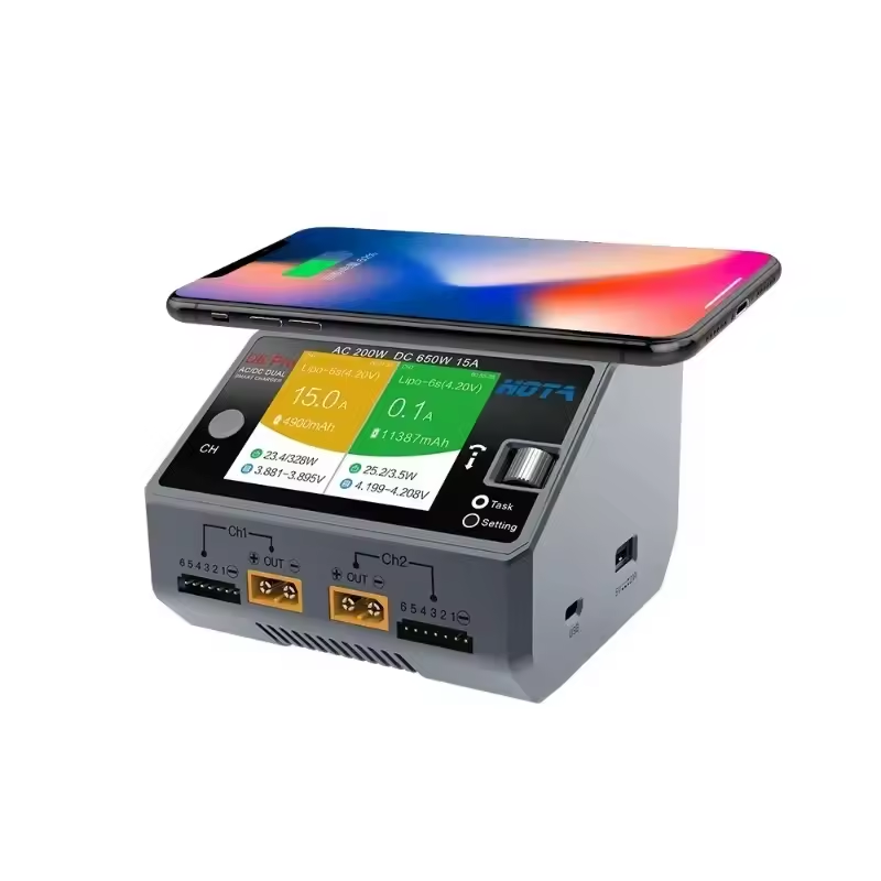 Caricatore doppio canale origi - Hota D6 Pro Dual Lipo Charger recensione e prezzo