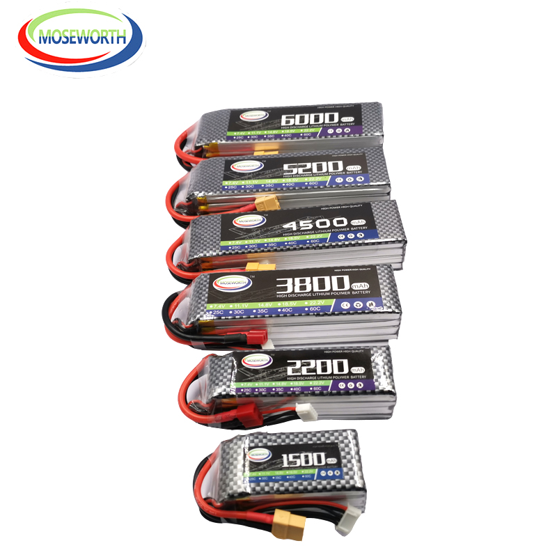 Batteria LiPo RC 2S 3S 4S 6S 7 - 4S Lipo Battery 14.8V 6000Mah recensione e prezzo