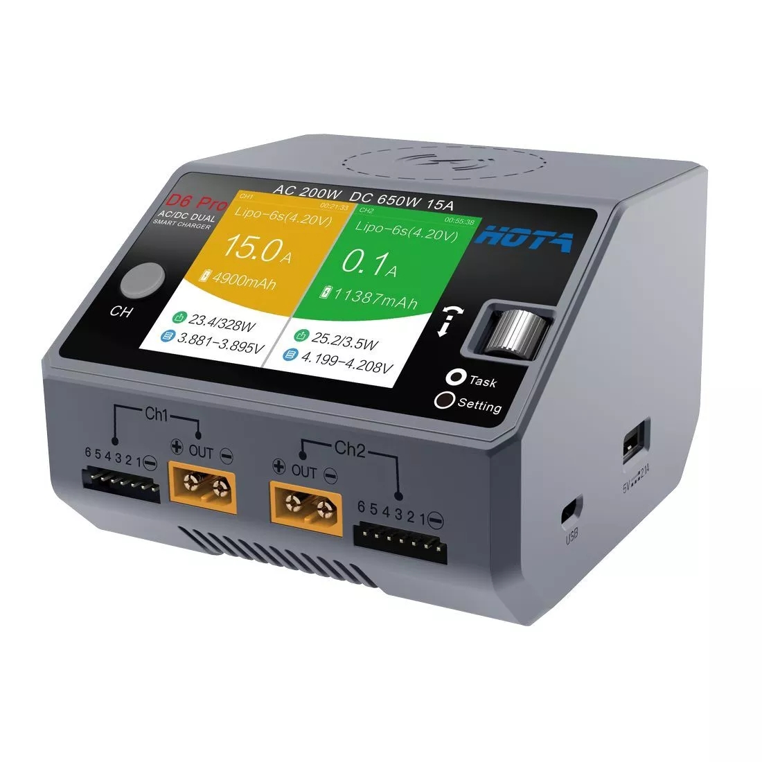 Caricabatterie HOTA D6 Pro per - Hota D6 Pro Dual Lipo Charger recensione e prezzo